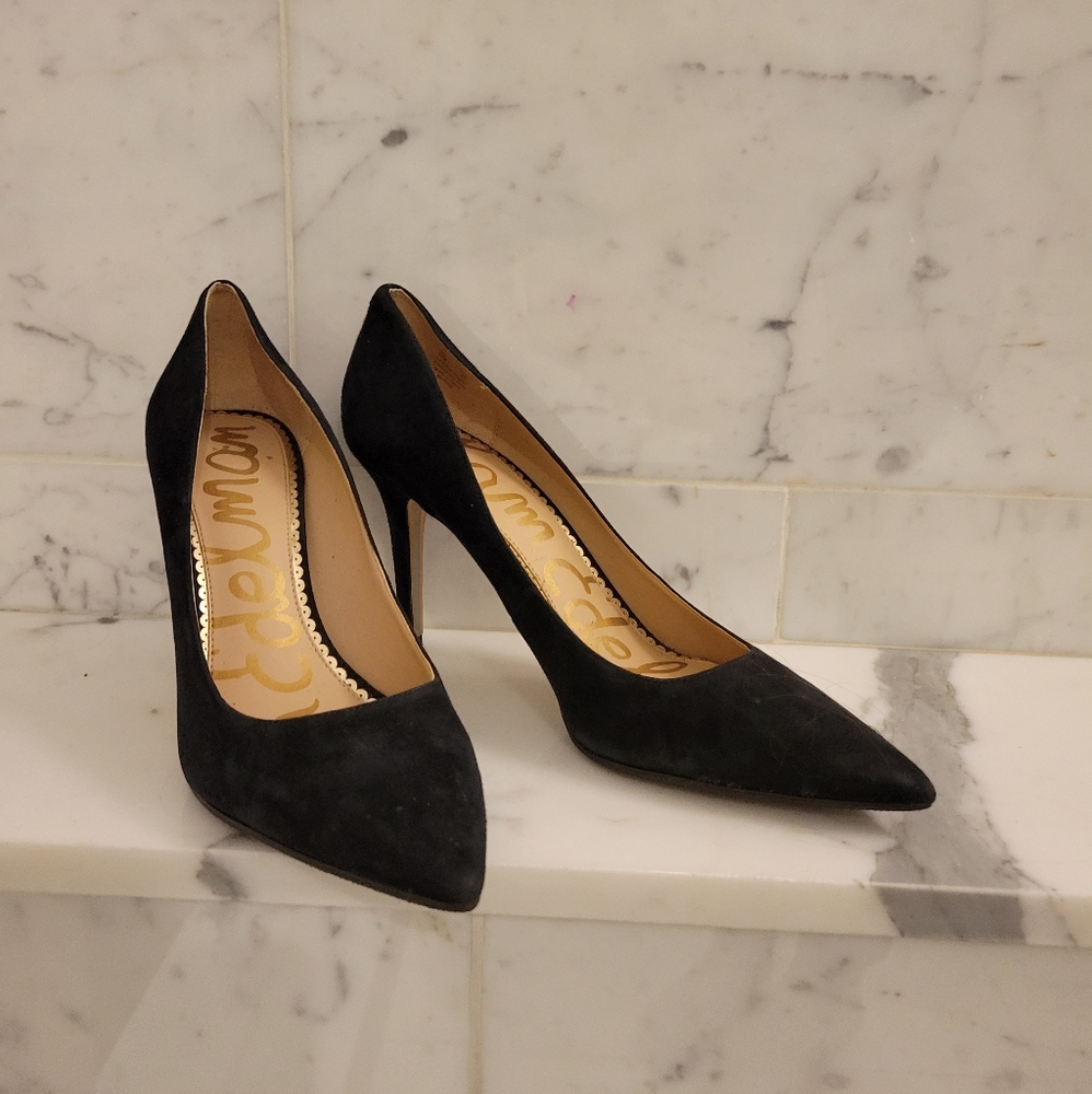 SAM EDELMAN Like New Black Heels 9.5